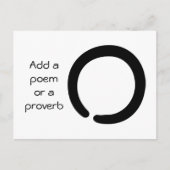 Enso-symbool voor oneindigheid briefkaart (Voorkant)