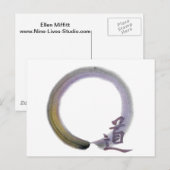 Enso - The Way [mini in paars] Briefkaart (Voorkant / Achterkant)