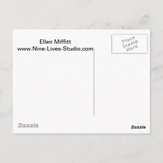 Enso - The Way [mini in paars] Briefkaart (Achterkant)