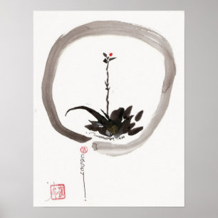 Enso Willow Bud Art Print