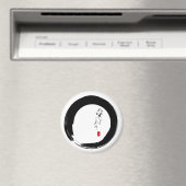 Enso with "With Love" kanji text Magneet (Insitu (Vaatwasser))