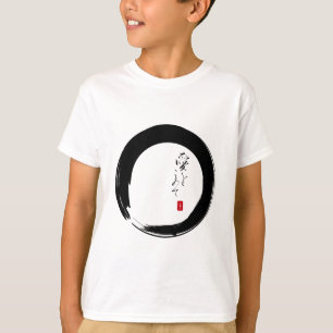 Enso with "With Love" kanji text T-shirt