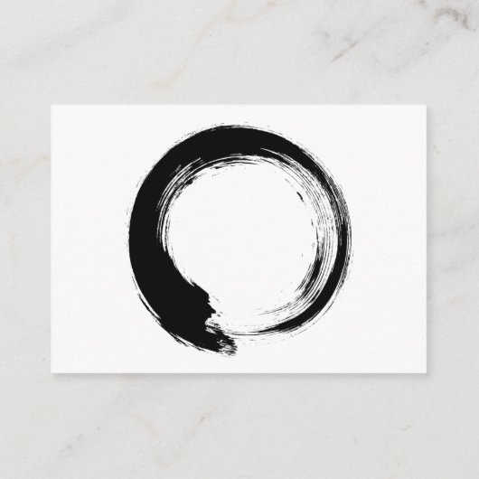 Enso Zen Circle Advieskaart (Achterkant)