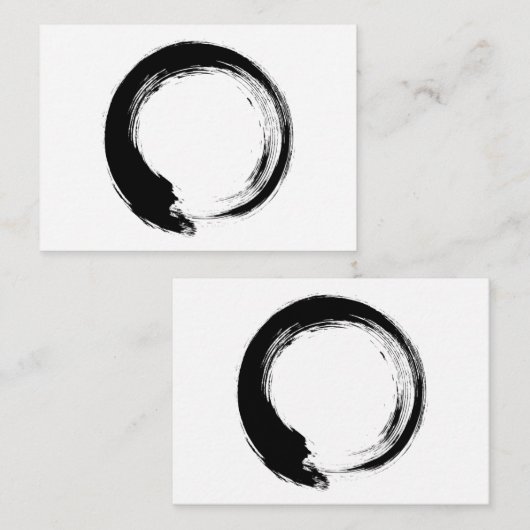 Enso Zen Circle Advieskaart (Voorkant / Achterkant)