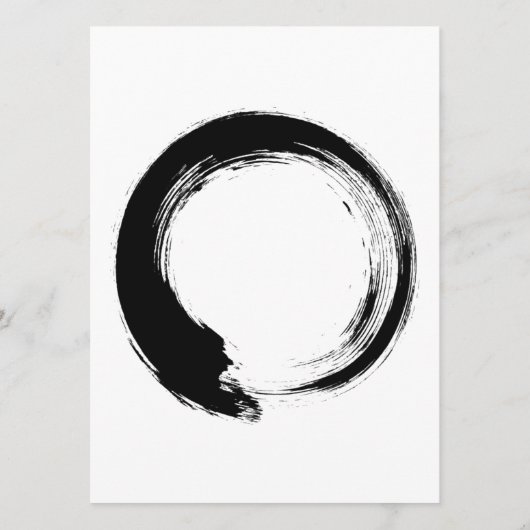 Enso Zen Circle Advieskaart (Achterkant)