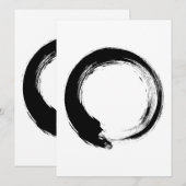 Enso Zen Circle Advieskaart (Voorkant / Achterkant)