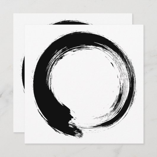 Enso Zen Circle Advieskaart (Voorkant / Achterkant)