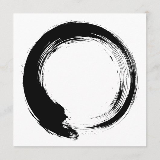 Enso Zen Circle Advieskaart (Achterkant)