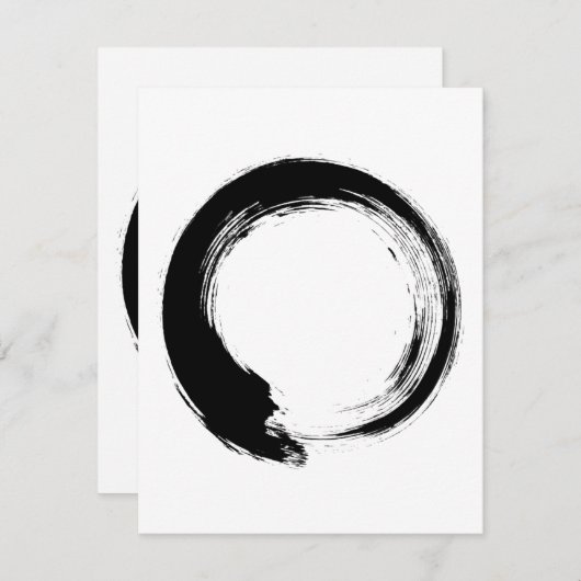Enso Zen Circle Advieskaart (Voorkant / Achterkant)