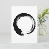 Enso Zen Circle Advieskaart (Staand voorkant)