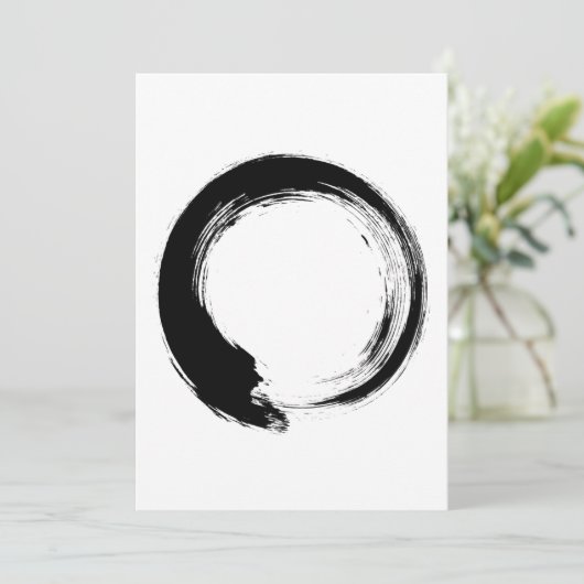 Enso Zen Circle Advieskaart (Staand voorkant)