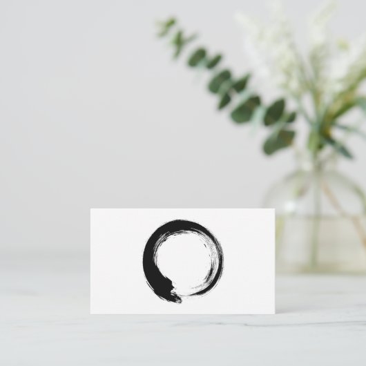 Enso Zen Circle Advieskaart (Staand voorkant)