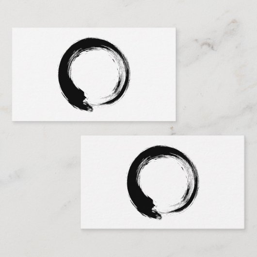Enso Zen Circle Advieskaart (Voorkant / Achterkant)