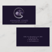 Enso Zen Circle Amethyst Bonsai boom Visitekaartje (Voorkant / Achterkant)