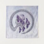 Enso Zen Circle Amethyst Bonsai boom Wandkleed (Voorkant (horizontaal))