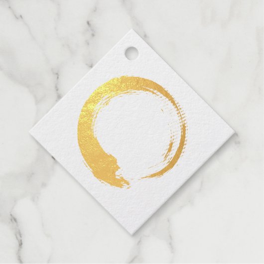 Enso Zen Circle Bedankjes Labels (Voorkant)