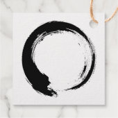 Enso Zen Circle Bedankjes Labels (Achterkant)