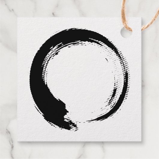 Enso Zen Circle Bedankjes Labels (Achterkant)