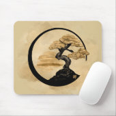 Enso Zen Circle Bonsai - Golden Sunrise Muismat (Met muis)