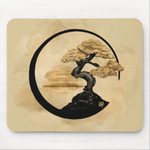 Enso Zen Circle Bonsai - Golden Sunrise Muismat
