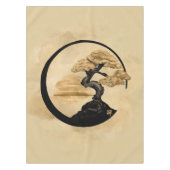 Enso Zen Circle Bonsai - Golden Sunrise Tafelkleed (Voorkant)