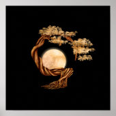 Enso Zen Circle Bonsai Poster (Voorkant)