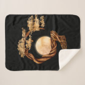 Enso Zen Circle Bonsai Tree Sherpa Deken (Voorkant (horizontaal))