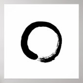 Ensō Zen Circle Calligraphy Poster (Voorkant)