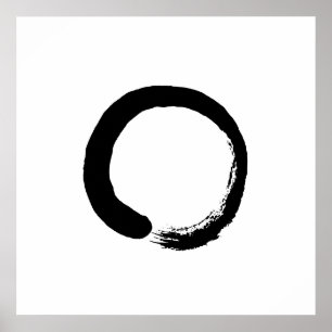 Ensō Zen Circle Calligraphy Poster