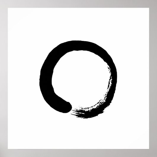 Ensō Zen Circle Calligraphy Poster (Voorkant)