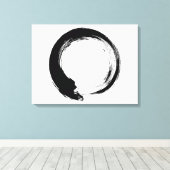Enso Zen Circle Canvas Afdruk (Insitu (Houten vloer))