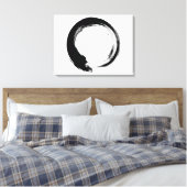 Enso Zen Circle Canvas Afdruk (Insitu (Slaapkamer))