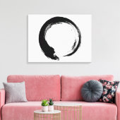 Enso Zen Circle Canvas Afdruk (Insitu (Woonkamer))
