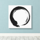 Enso Zen Circle Canvas Afdruk (Insitu (Houten vloer))