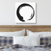 Enso Zen Circle Canvas Afdruk (Insitu (Slaapkamer))