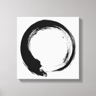 Enso Zen Circle Canvas Afdruk