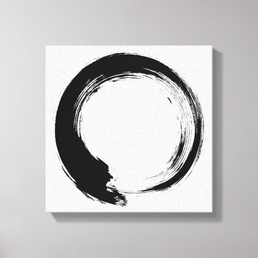 Enso Zen Circle Canvas Afdruk (Voorkant)