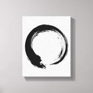 Enso Zen Circle Canvas Afdruk