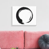 Enso Zen Circle Canvas Afdruk (Insitu (Woonkamer))