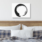 Enso Zen Circle Canvas Afdruk (Insitu (Slaapkamer))