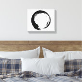 Enso Zen Circle Canvas Afdruk (Insitu (Slaapkamer))