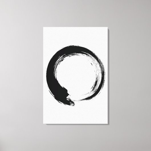 Enso Zen Circle Canvas Afdruk (Voorkant)