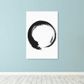 Enso Zen Circle Canvas Afdruk (Insitu (Houten vloer))