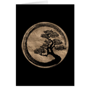 Enso Zen Circle en Bonsai Tree Gold