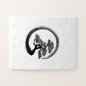 Enso Zen Circle en Bonsai Tree Legpuzzel (Horizontaal)