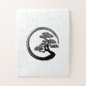 Enso Zen Circle en Bonsai Tree Legpuzzel (Verticaal)