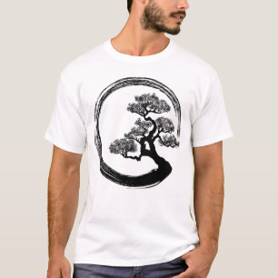 Enso Zen Circle en Bonsai Tree T-shirt