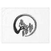 Enso Zen Circle en Bonsai Tree Tafelkleed (Voorkant (Horizontaal))