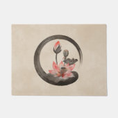Enso Zen Circle en Lotus Deurmat (Voorkant)