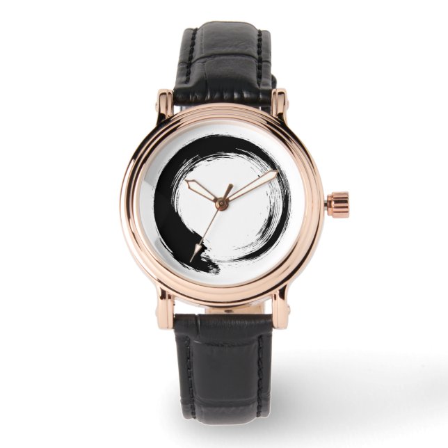 Enso Zen Circle Horloge (Voorkant)